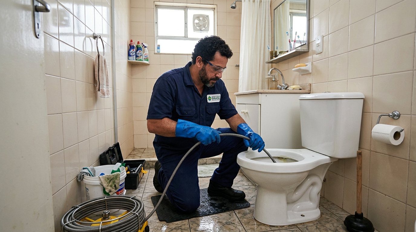 Desentupimento de vaso sanitário em Salvador-BA